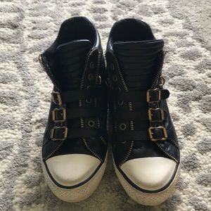 Ash slightly worn sneakers